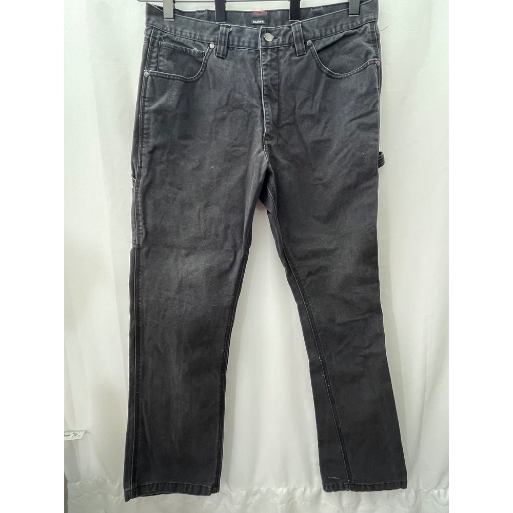 Diehard Men's‎ Black Denim Carpenter Pants Size 36x34 Workwear Utility Gorpcore